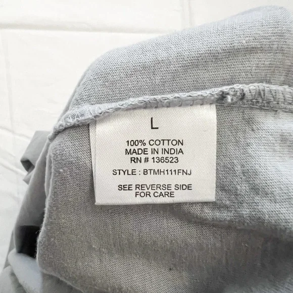 Brooklyn Cloth Originals Center Chest Tonal Embroidery Tee, Size L - Picture 7 of 9